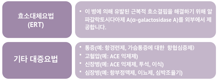 파브리병의 치료 방법은?